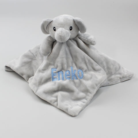 personalised baby elephant comforter