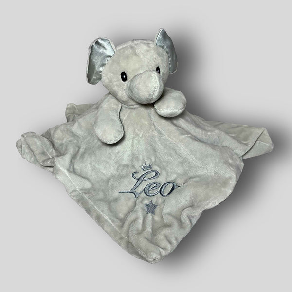 personalised baby soft toy elephant comforter