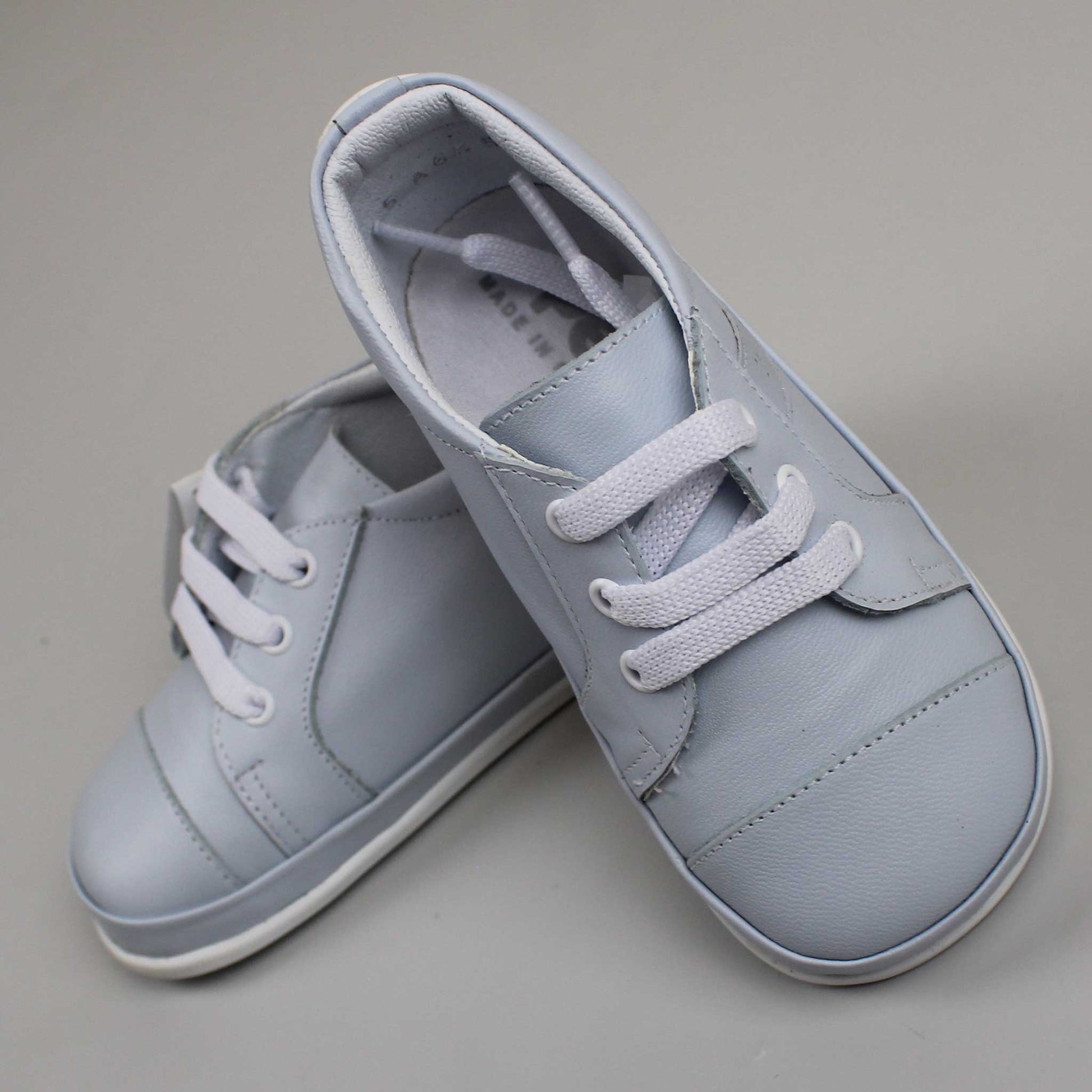 Blue Leather baby boys shoe