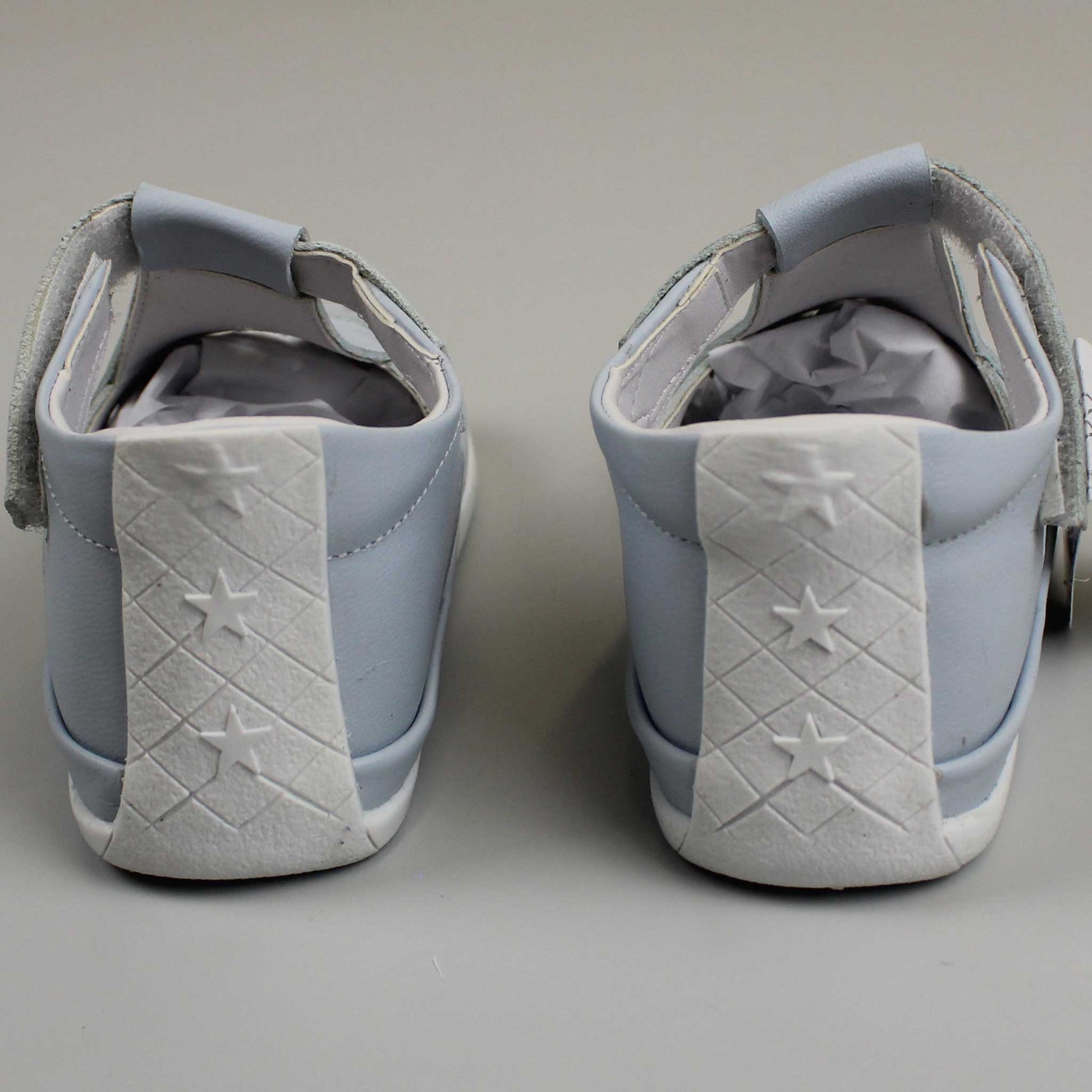 baby boys blue hard sole leather sandal