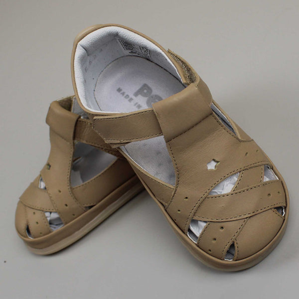 Pex first walker baby leather beige sandals