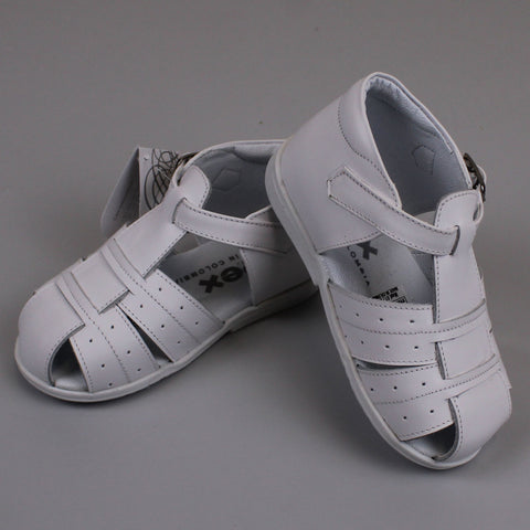 pex first walker baby boys white sandals