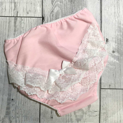 Frilly Knickers - Baby Pink – Lullaby Lane Baby Shop