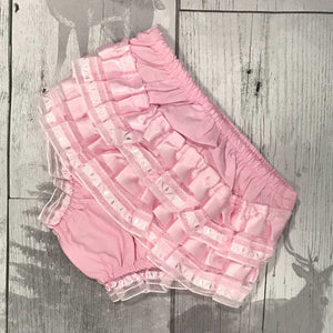 baby frilly knickers pink