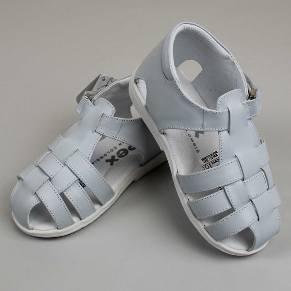 boys sandals pex leather in blue