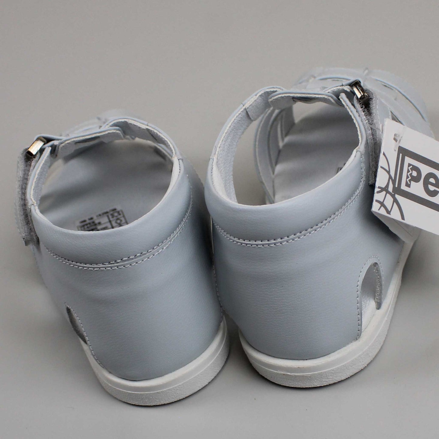 pex baby boys blue leather hard sole sandals