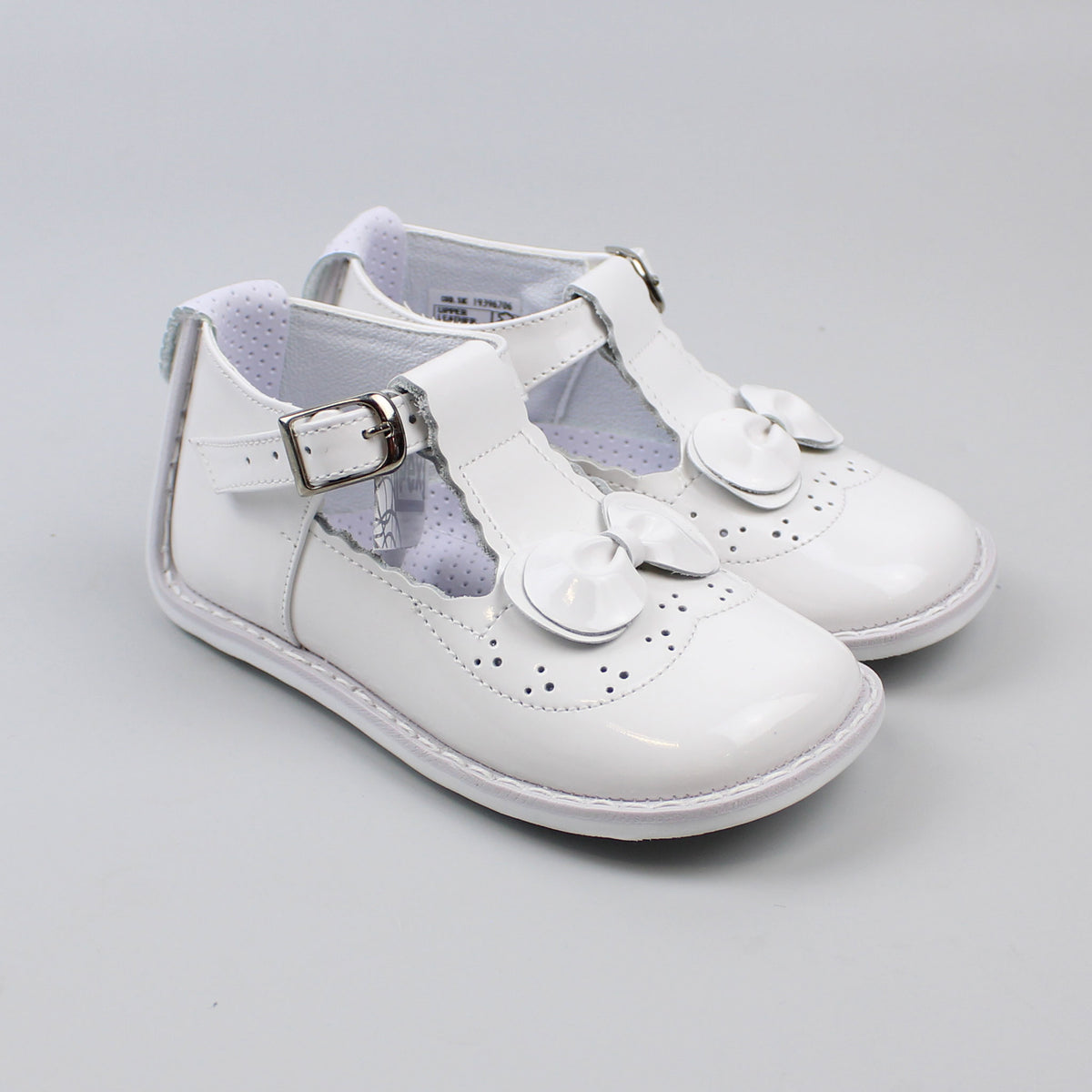 PEX's First Walker Shoes - White Patent T Bar – Lullaby Lane Baby Shop