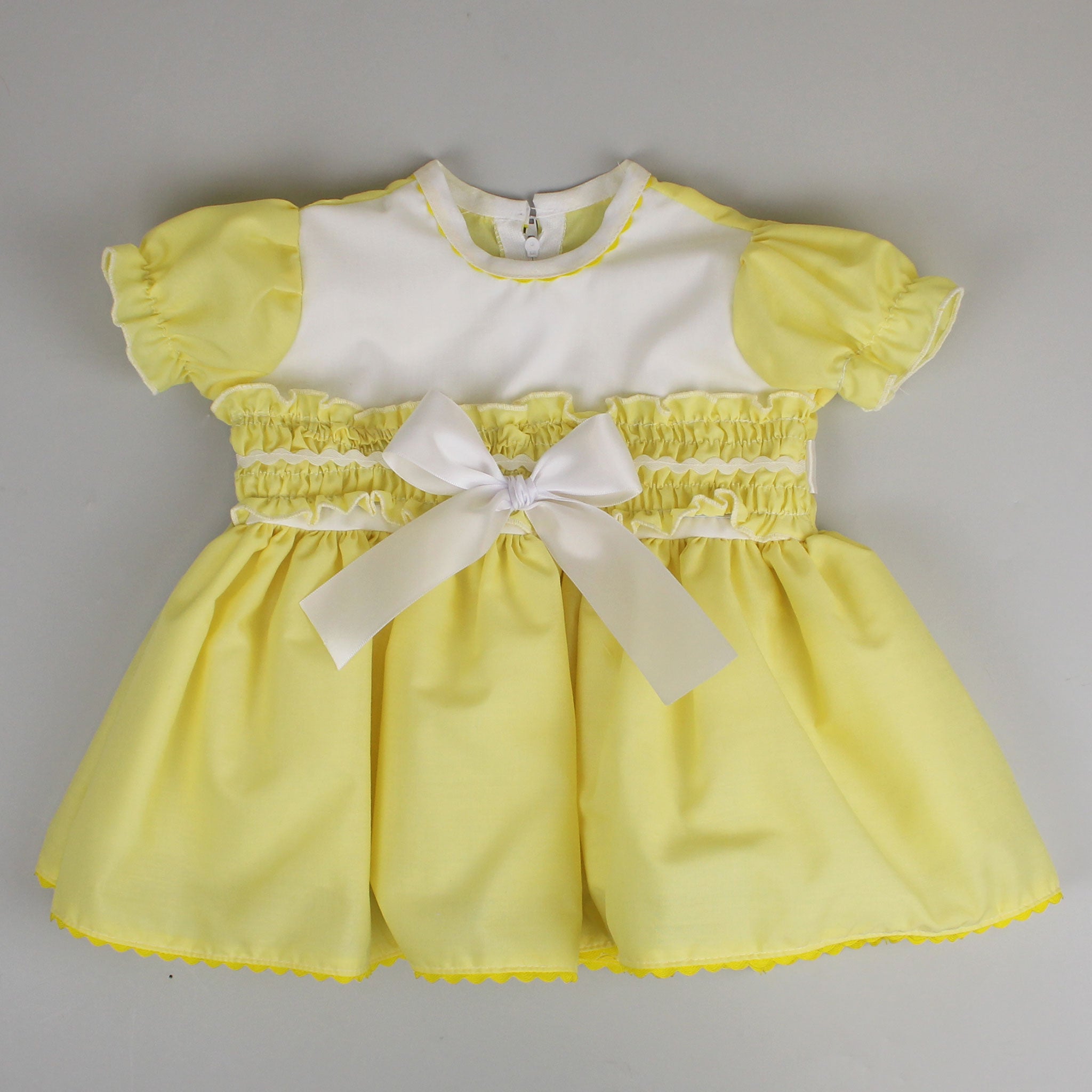 baby girl easter dress outfit lemon yellow 