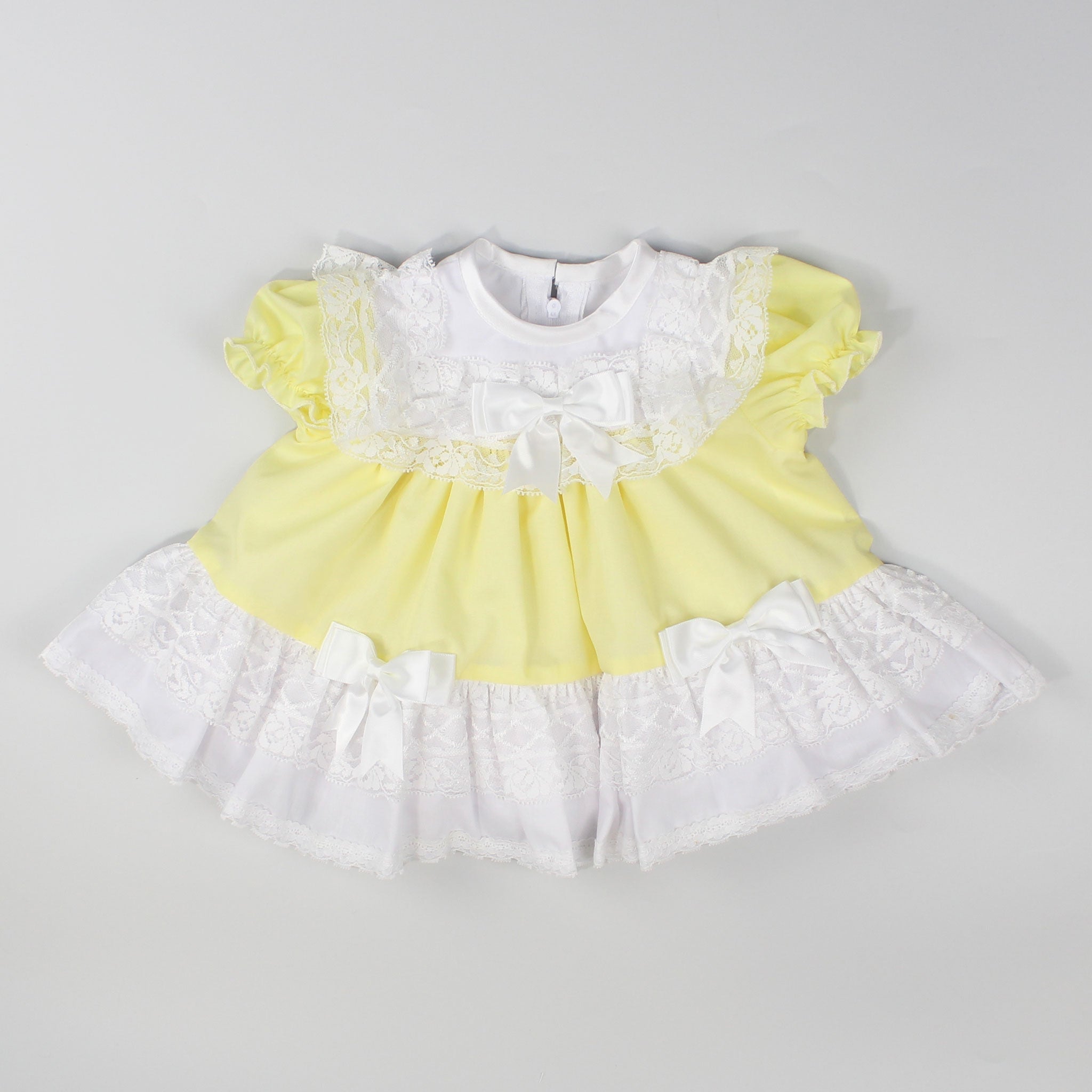 baby easter dress -lemon puffball dress