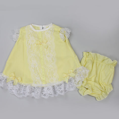 baby girls lemon easter outfit