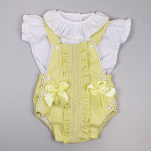 baby girls easter clothes lemon yellow spanish style outfit by pex