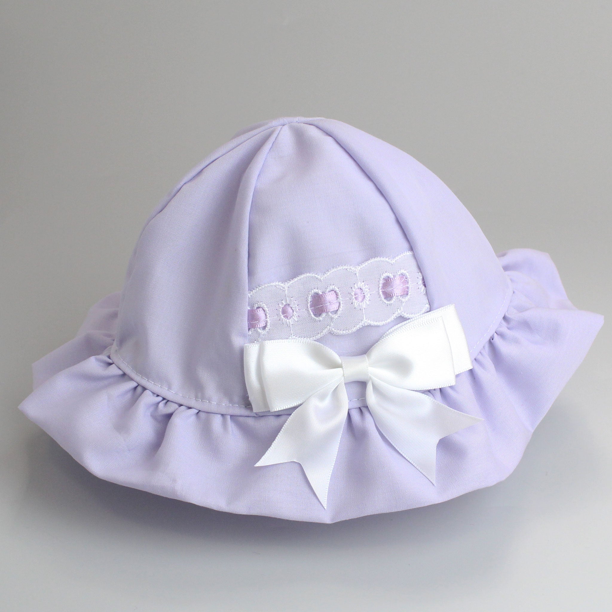 baby girl lilac sunhat sun hat