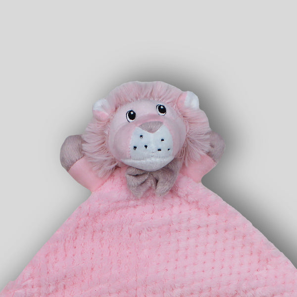baby comforter custom pink lion