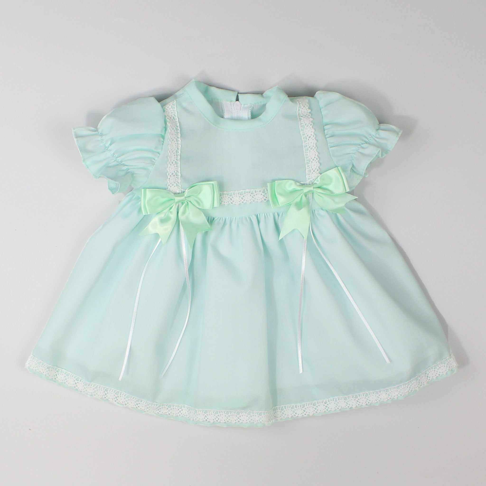 baby girls mint dress for spring or easter