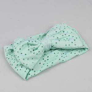Baby headband with Large Bow  - Mint