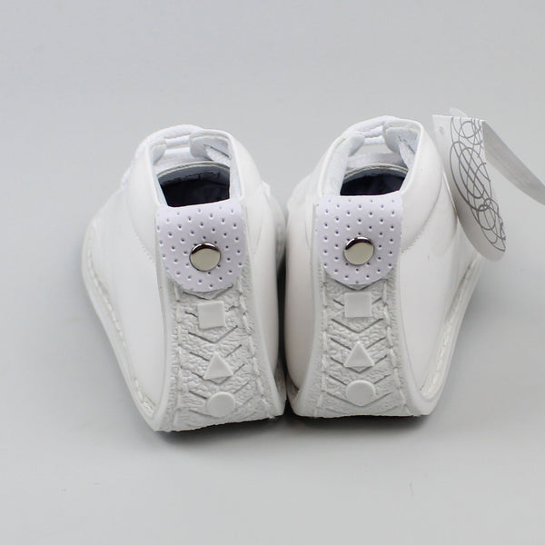 first walker baby boys laced white leather shoes pex
