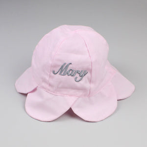 baby girls pink sun hat