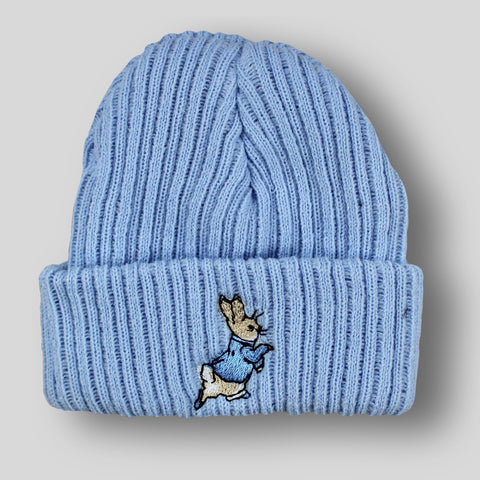 newborn hat rabbit baby hat blue beanie