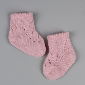 Newborn Spanish Socks - Pink in Gift Box