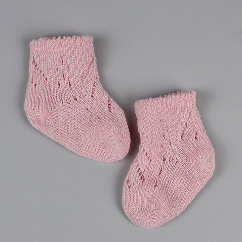 Newborn Spanish Socks - Pink in Gift Box