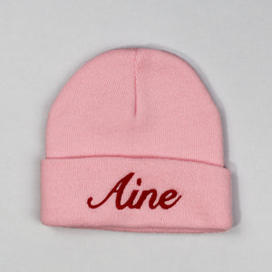 Personalised Beanie Hat- Children's 2-6+Years- Pink