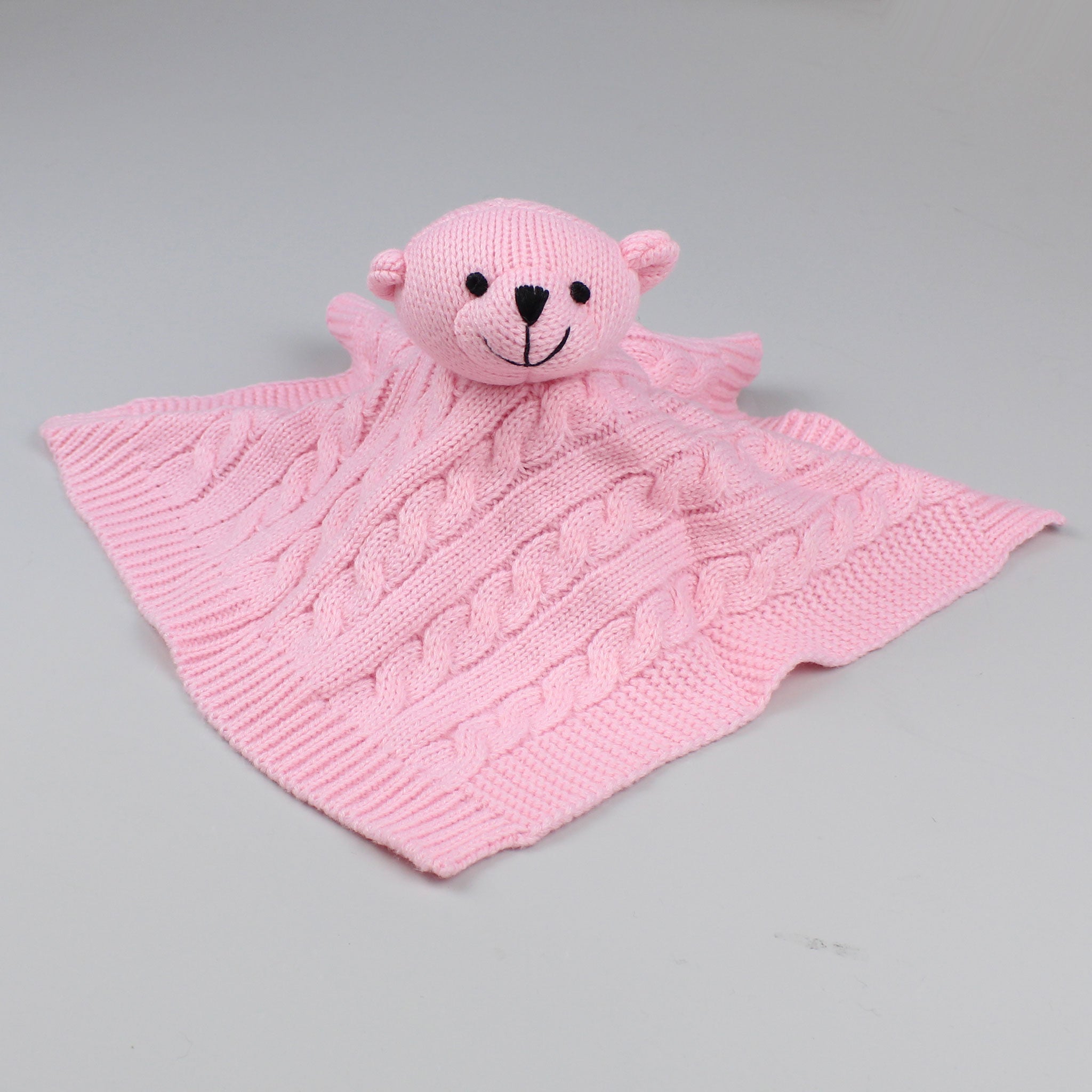 baby pink bear comforter