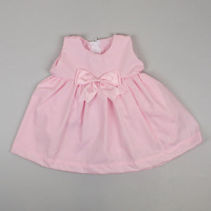 pink dress with pink bow 