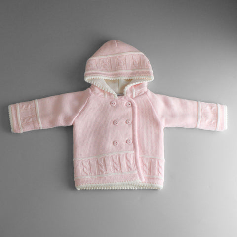 baby girls knitted pink jacket cardigan