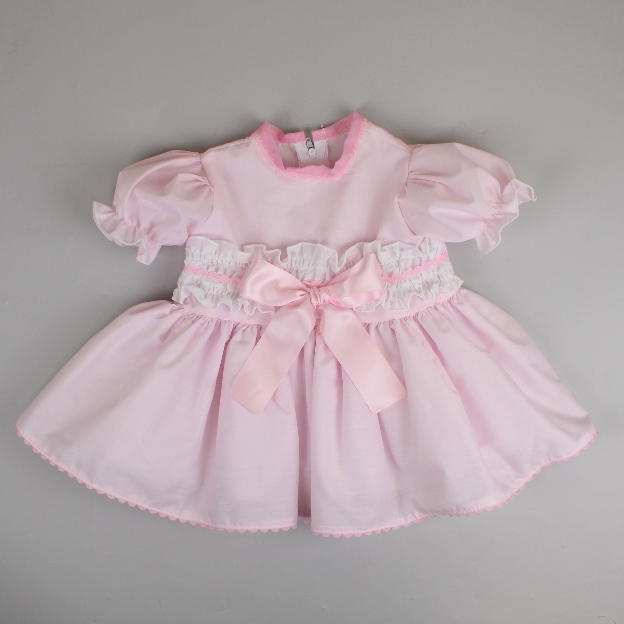 baby girl pink summer dress spanish style
