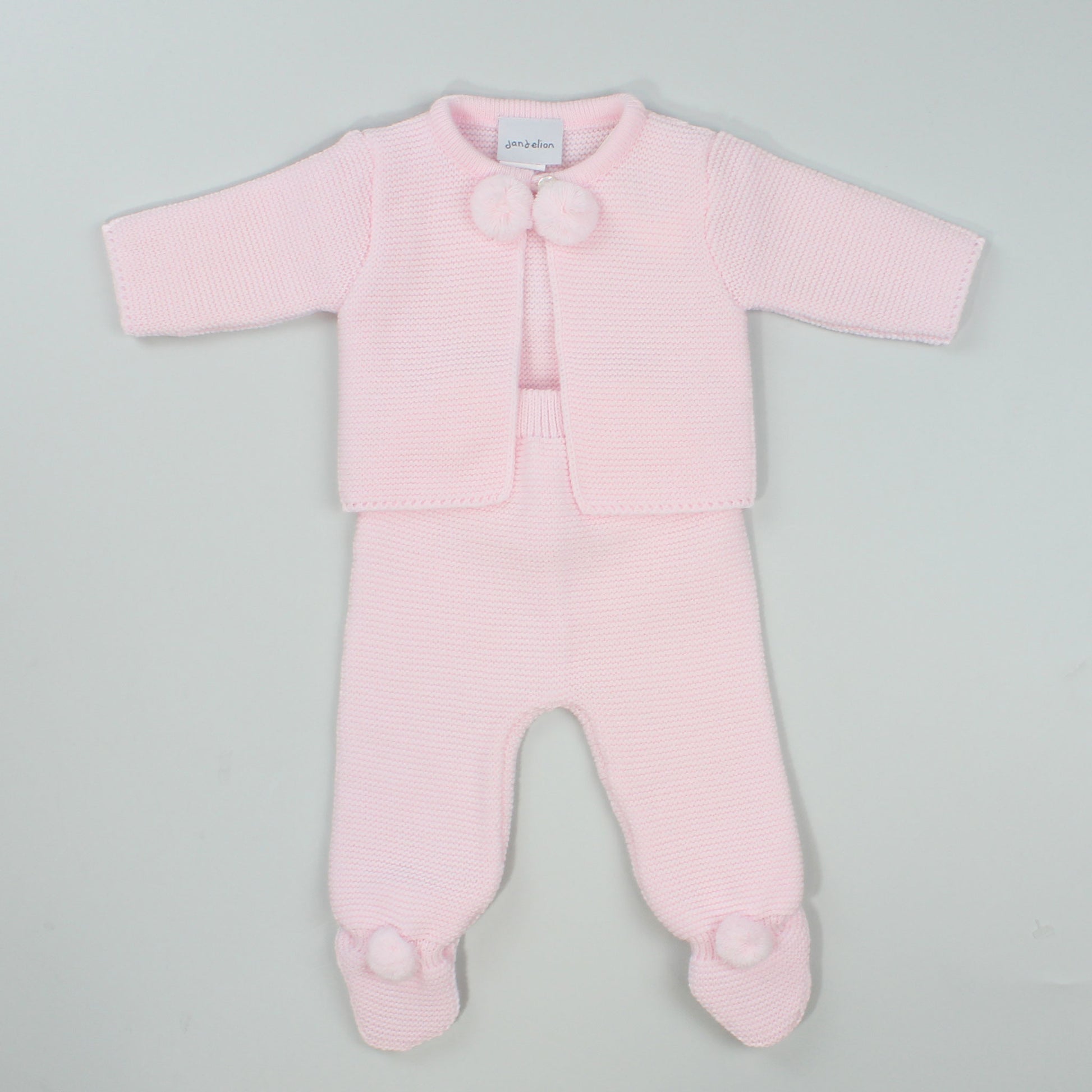 baby girls knitted pom dandelion outfit newborn knitted outfit