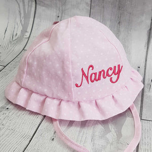 baby girls custom summer hat