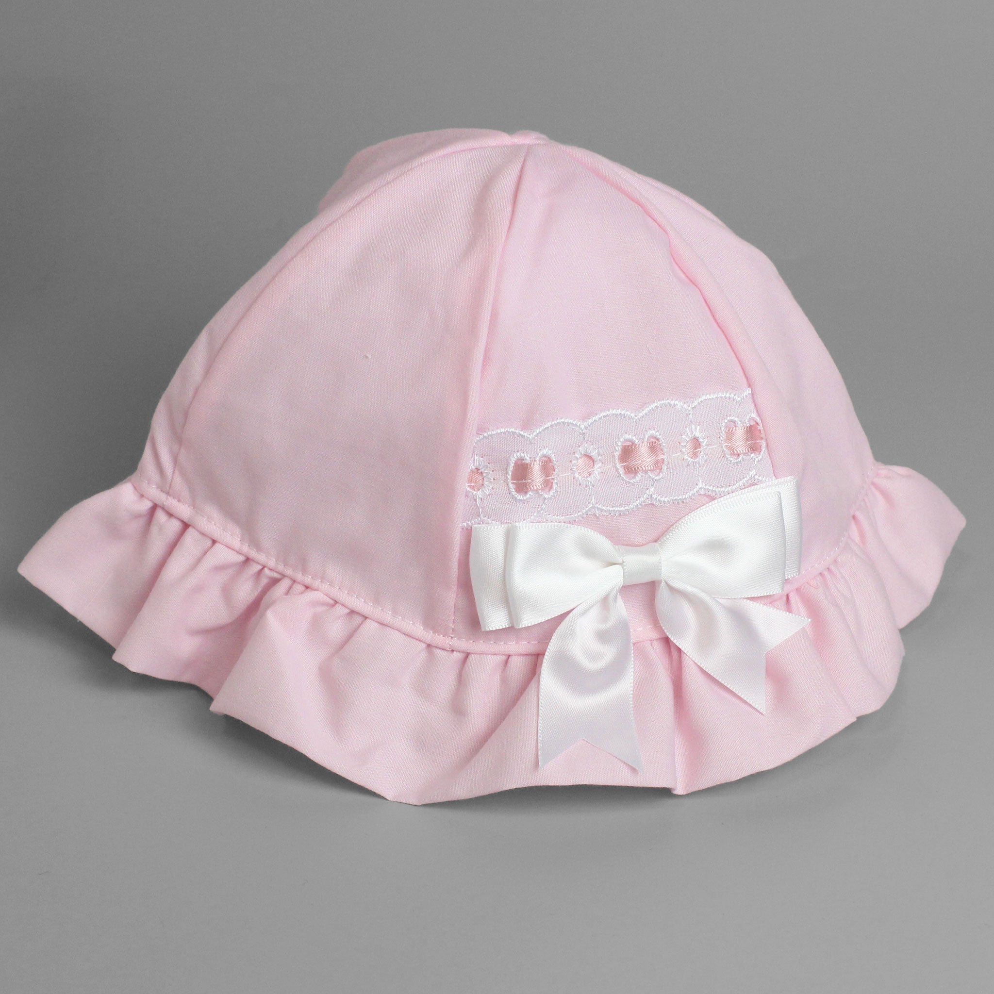 baby girl pink sun hat summer sun hat