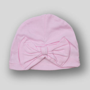 pink cotton turban hat