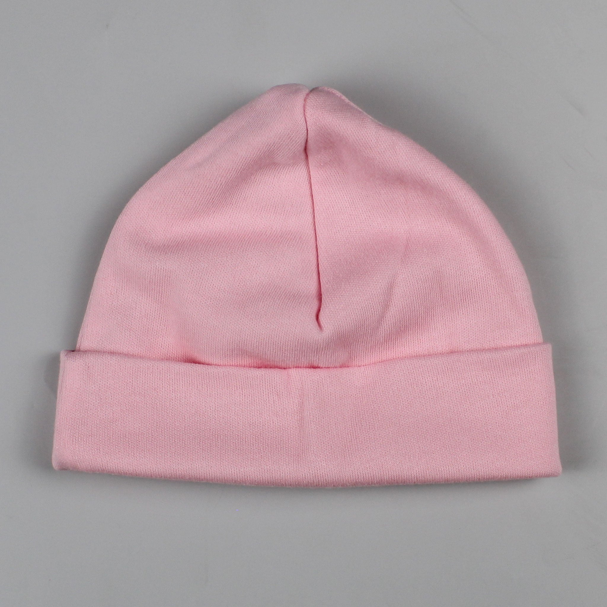 baby girls pink cotton hat