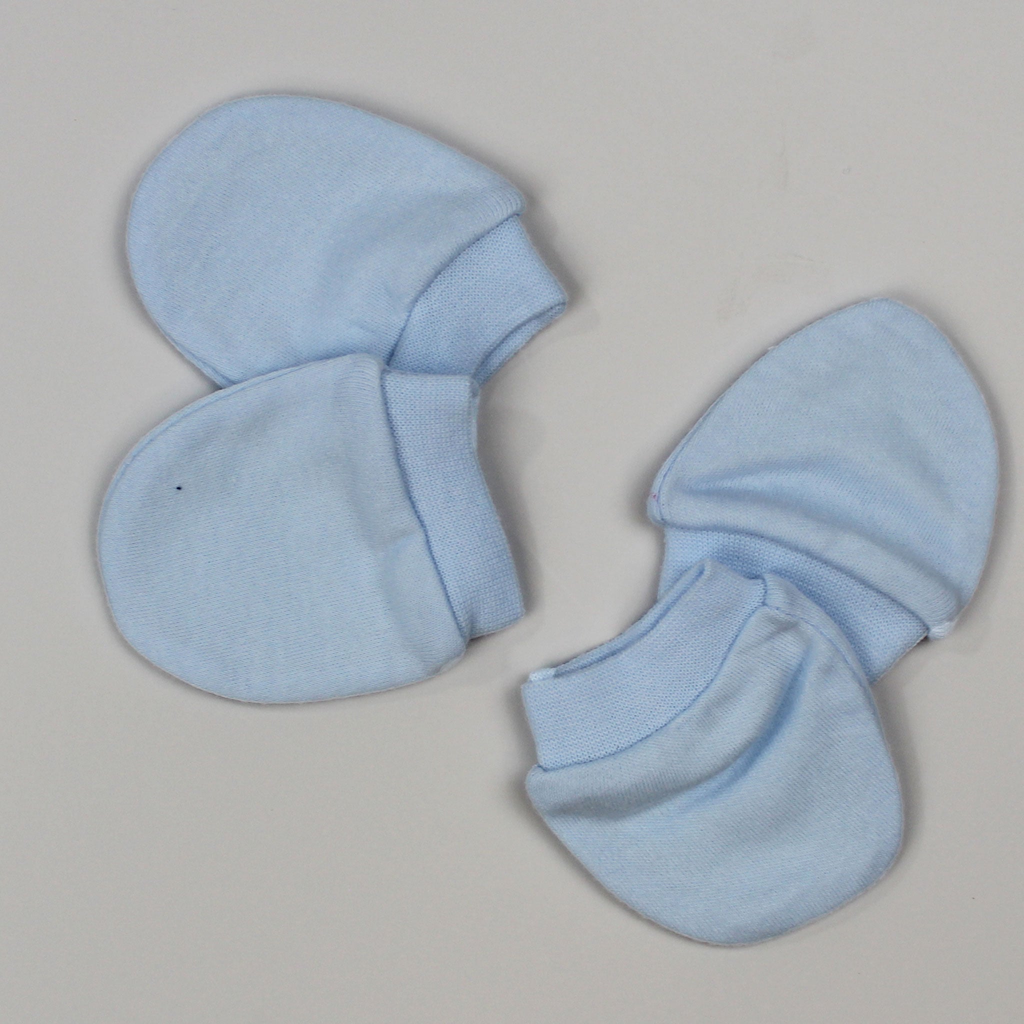 Premature Scratch Mitts- Tiny Baby 2 pack Blue