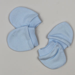 Premature Scratch Mitts- Tiny Baby 2 pack Blue