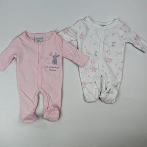 Premature Baby Sleepsuits 2 Pack