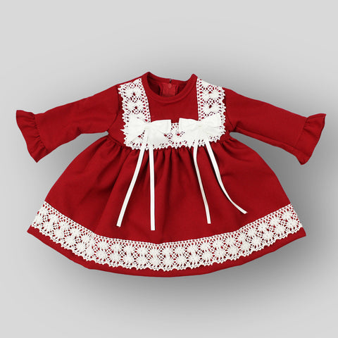 baby girls christmas red and white outfit 