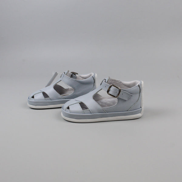 baby blue leather sandals shoe 