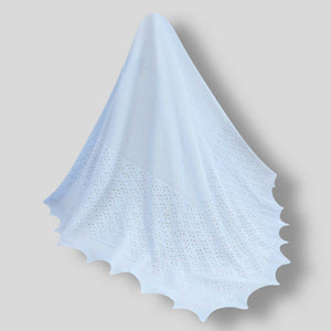 Sarah Louise Blue Baby Shawl  -  000038