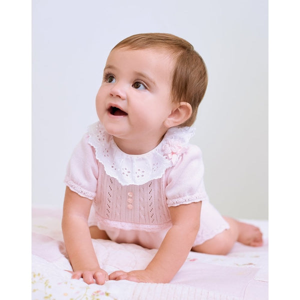Fine Knit Baby Romper - Dani by Sarah Louise D09492