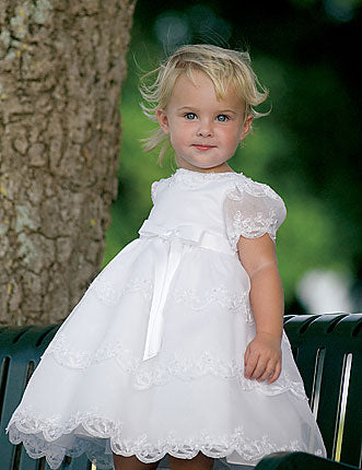 Sarah Louise Christening Dress - White - 070008