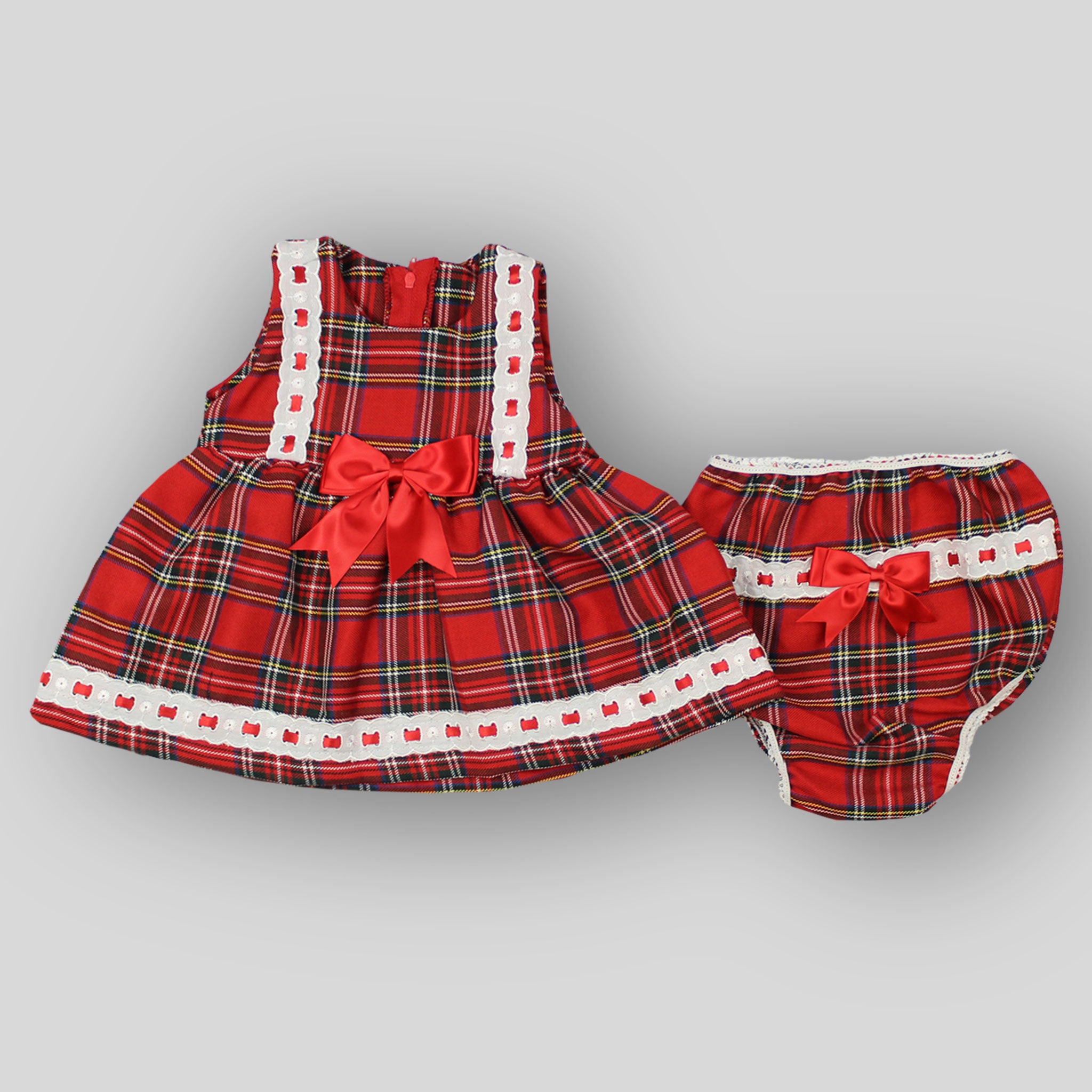 baby dress tartan