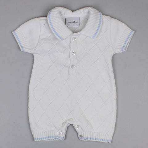 baby boys knitted collar outfit 