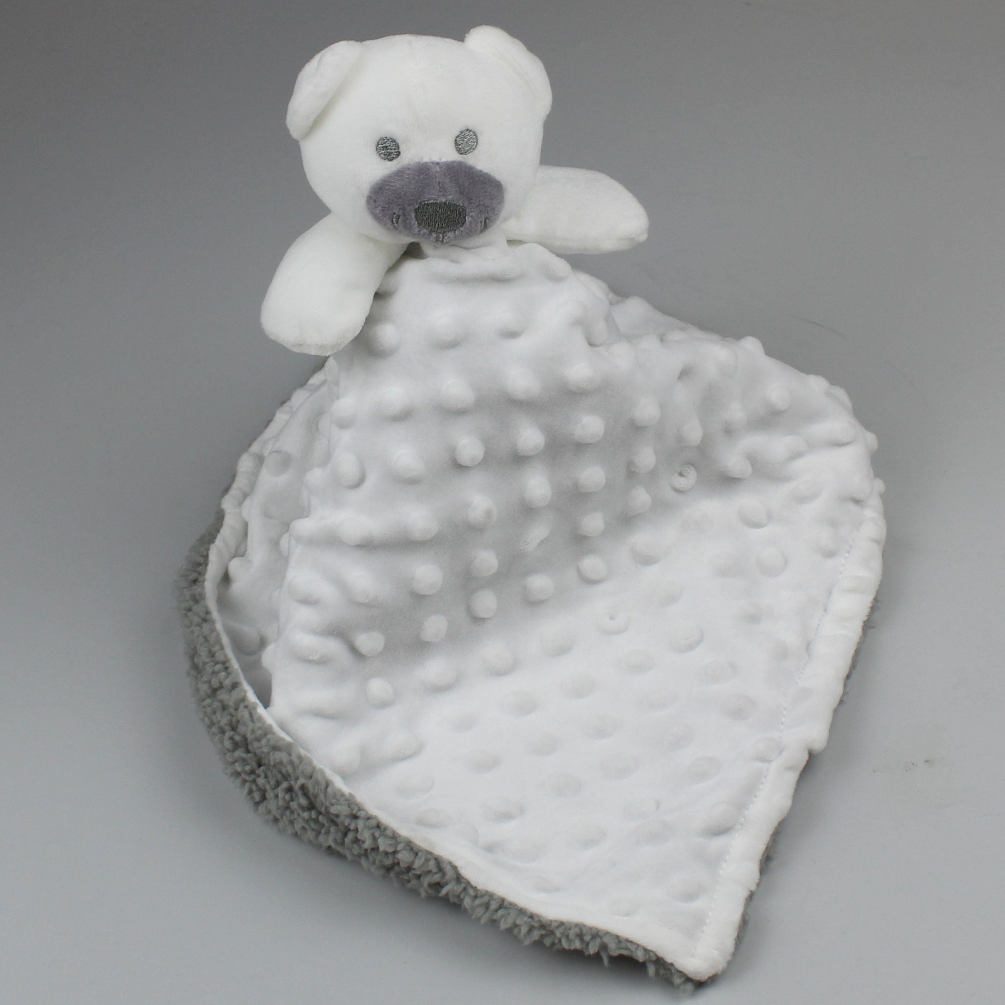 baby comforter custom white bear
