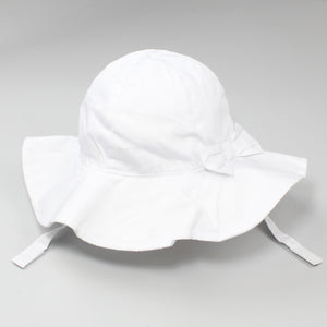 white baby sun floppy hat